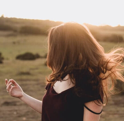 Lady with Healthy Hair