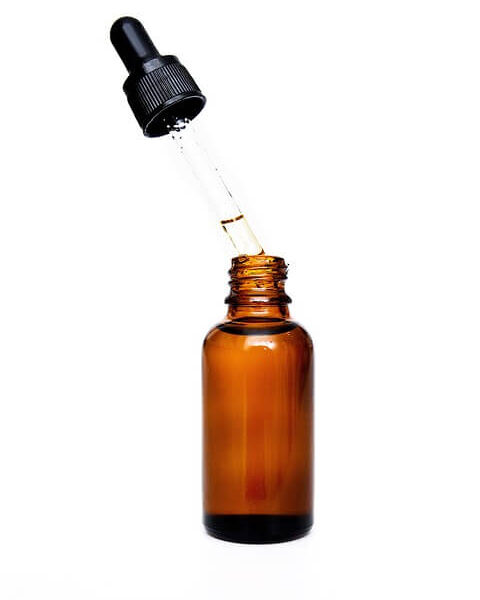 A face serum bottle